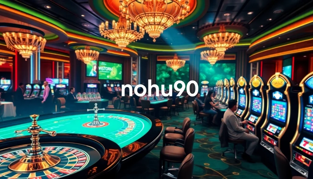 Nohu90 offers an exciting online gaming experience with engaging roulette, poker, and slot machines.
