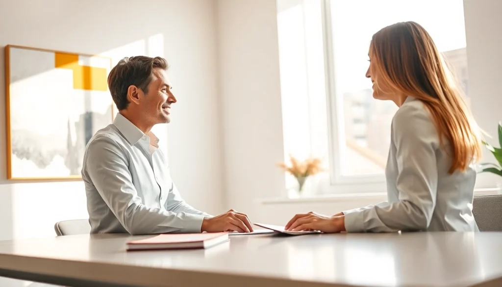 신용카드 현금화의 기회를 상담하는 금융 전문가와 고객의 상호작용