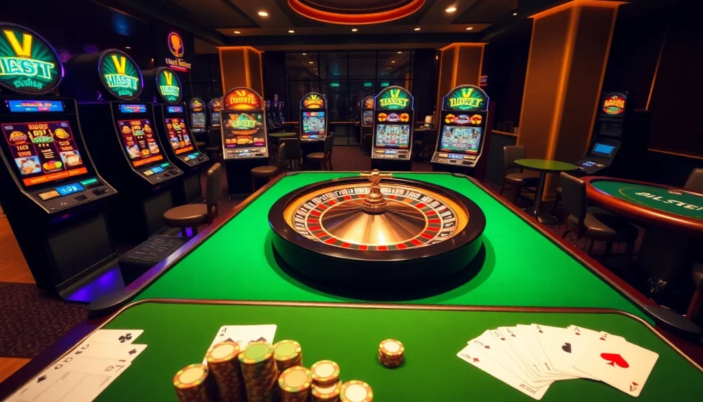 Experience the excitement of gambling at sinbet.ink with luxurious casino visuals and vibrant gaming elements.