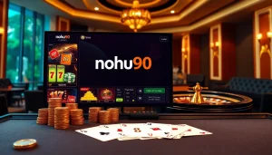 Experience thrilling gameplay at nohu90 with vibrant casino interfaces and exciting gaming elements.