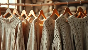 Showcase of handcrafted clothing from https://www.ound-ound.com in a rustic setting, emphasizing sustainable fashion.