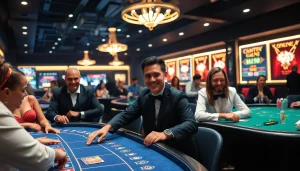 Aproveite as emoções do cassino ao vivo na bet da sorte com jogadores engajados e mesas bem iluminadas.