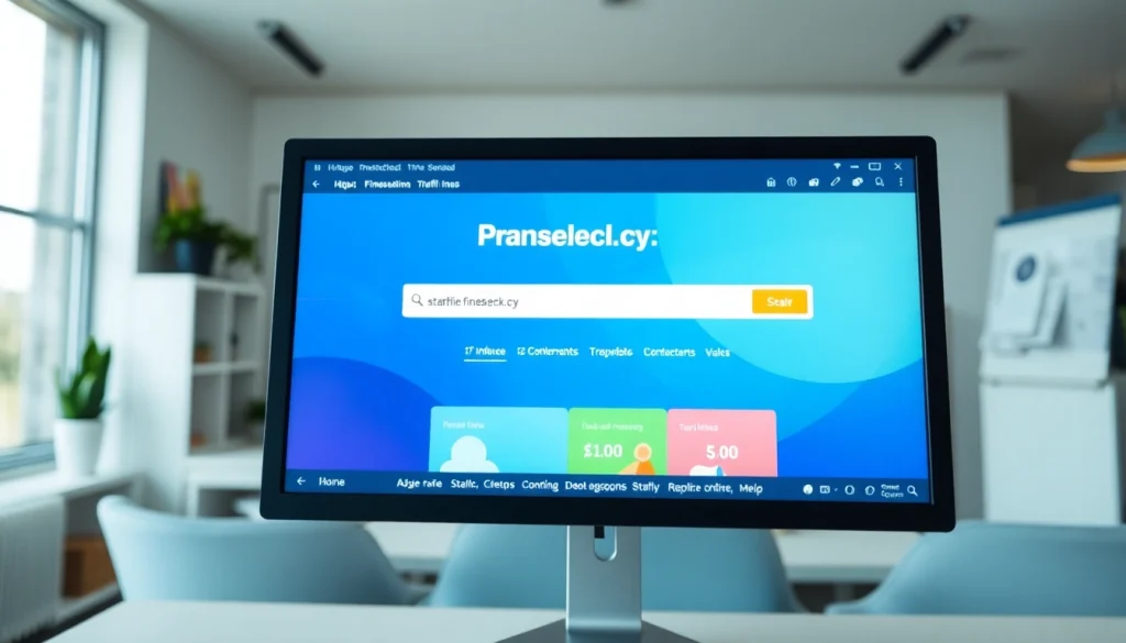 Access traffic fine details easily with https://finecheck.cy shown on a sleek computer interface.