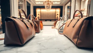 레플리카 핸드백을 우아하게 전시한 사진, 고급스러운 매력을 강조합니다.