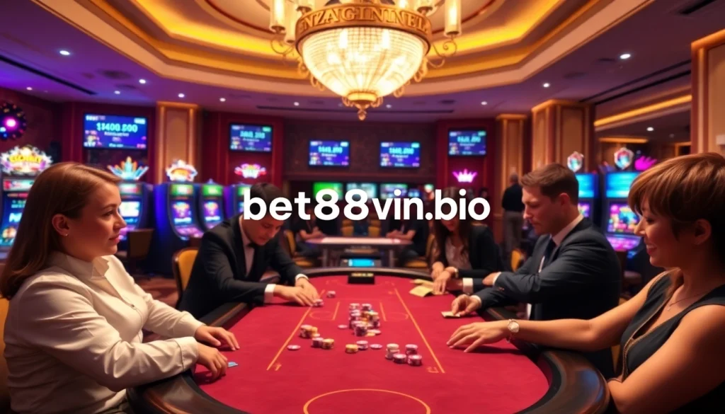 Experience thrilling gameplay at bet88vn.bio with vibrant casino visuals and exhilarating poker action.