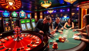 Experience the thrill of 88i gaming at a luxurious casino with exciting slot machines and roulette.