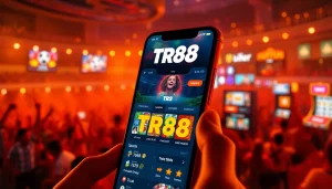 TR88 online betting interface showcasing exciting games and vibrant atmosphere.