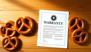 Evaluate Pretzel warranty reviews and trust through a professional setup showcasing warranty documents and pretzels.