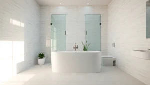 Duschkabine 90x90 in modernem Badezimmer mit stilvollem Design und eleganten Elementen.