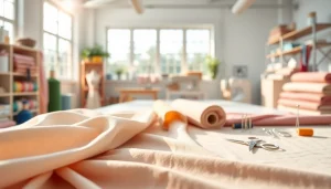 Creëer prachtige ontwerpen met hydrofiel katoen in een kleurrijke naaiomgeving.