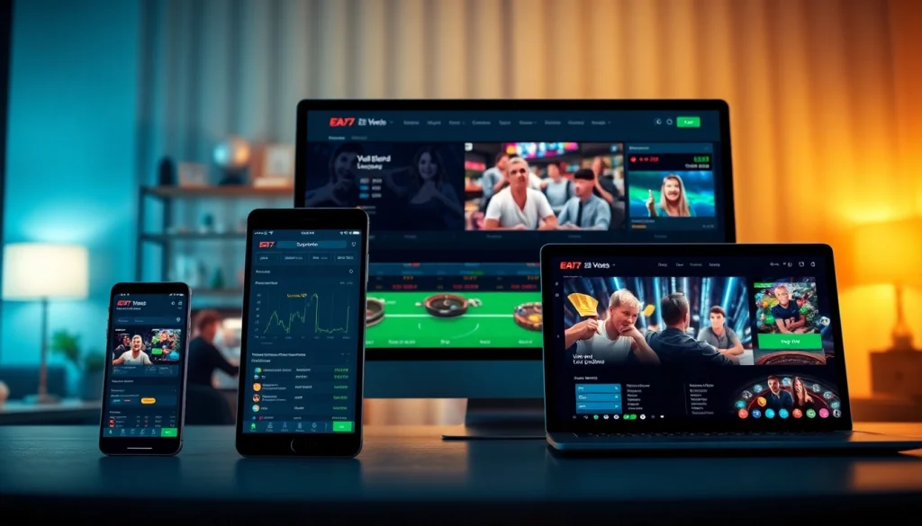 EA77 online gaming platform interface illustrating diverse gaming options and user engagement.