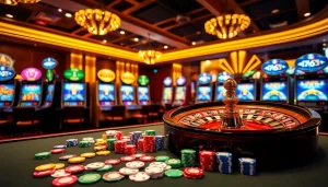 Experience thrilling gameplay at mm88 casino with vibrant tables and exciting slot machines.
