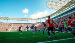 مباراة كرة قدم حية مثيرة تسلط الضوء على بث كورة لايف بمشاركة الجماهير واللاعبين.