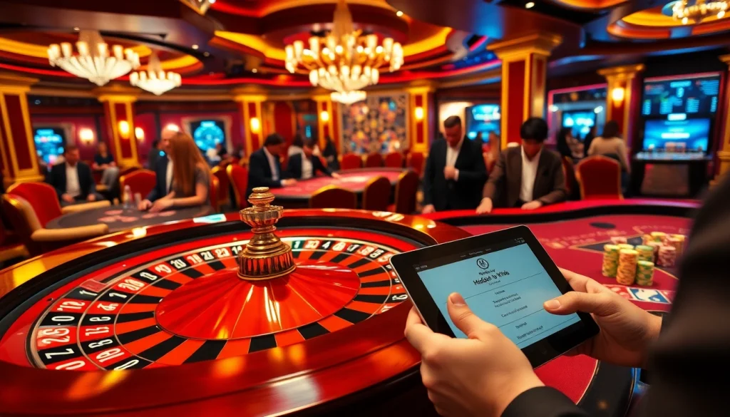 Players strategizing at a vibrant casino table, navigating the hidden wiki for smart betting.