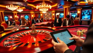 Players strategizing at a vibrant casino table, navigating the hidden wiki for smart betting.
