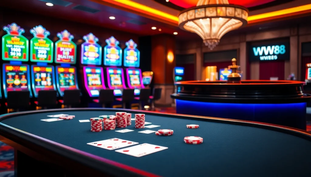 Engaging players in high-stakes action at WW88 casino gaming tables.