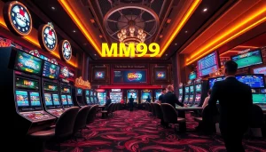 Exciting casino atmosphere at MM99 showcasing vibrant gaming options and engaging players.