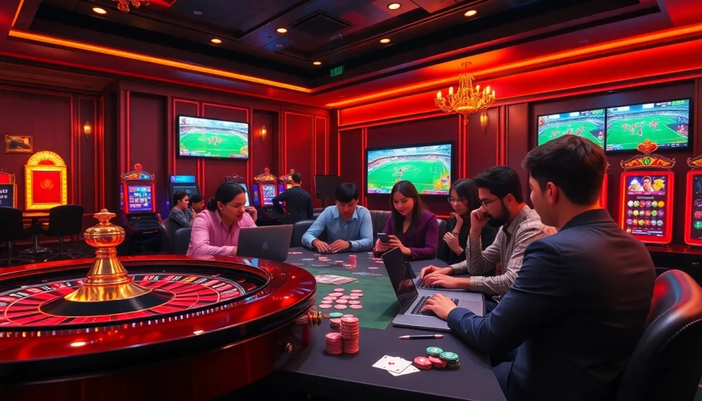 Experience thrilling gameplay with luongsontv in a vibrant online casino atmosphere.