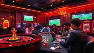 Experience thrilling gameplay with luongsontv in a vibrant online casino atmosphere.