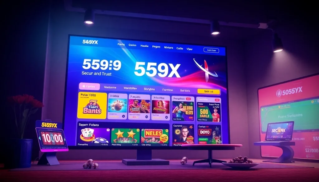 Experience the excitement at 559X with vibrant online gaming options and secure betting features.