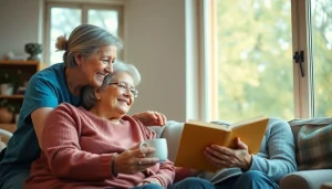 Austin senior home care showcases caregivers assisting seniors in a warm, cozy setting.