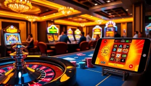 Tải GO88, enjoy an exciting casino experience at an elegant poker table with chips and cards.