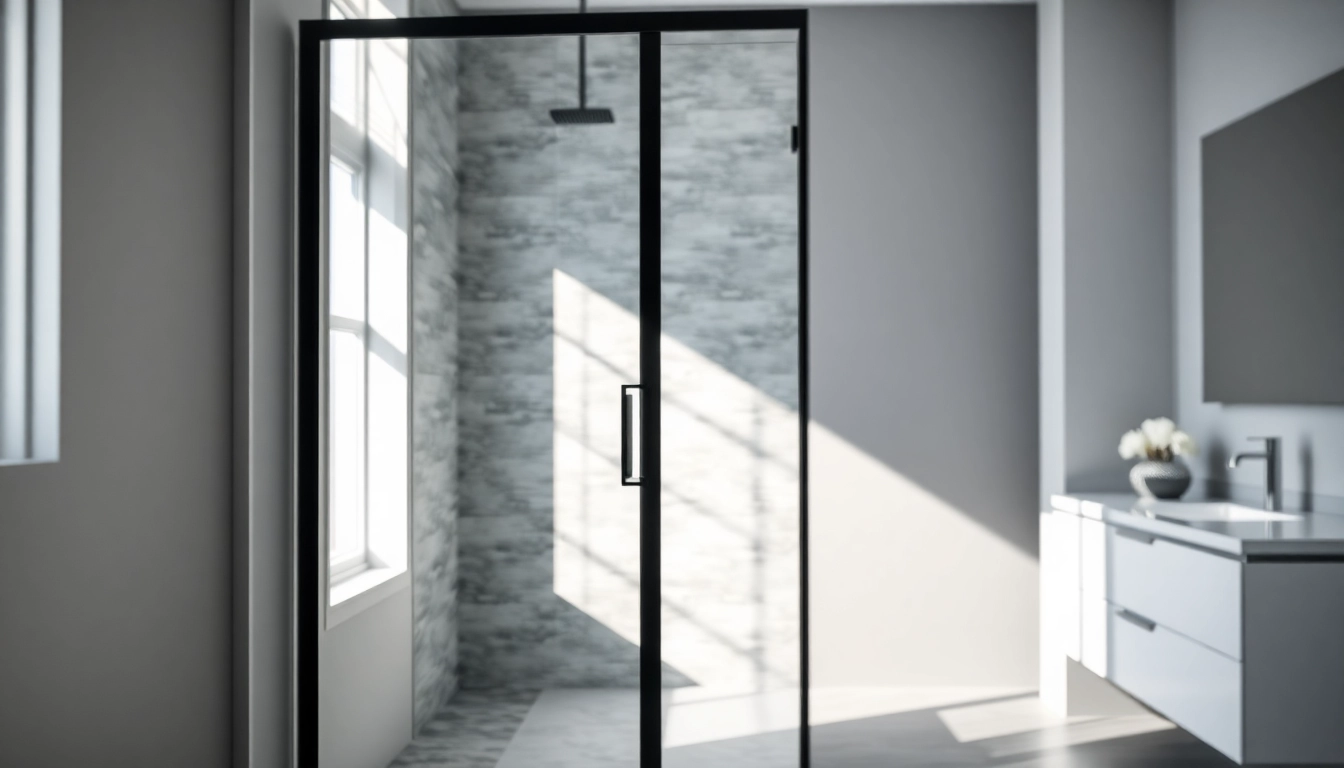 Stylish Upgrade with Black Shower Sliding Door for Modern Bathrooms