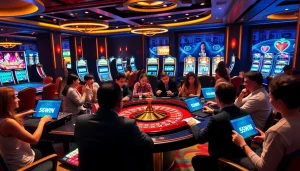 Experience thrilling gambling action at 56WIN with vibrant casino games and luxurious ambiance.