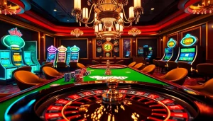 Experience the thrill of winning at 58WIN with poker chips and cards in a vibrant casino setting.