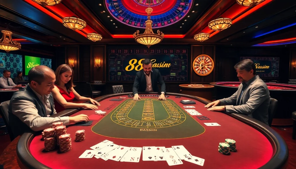 Experience the thrill of winning at 98win vin with dynamic blackjack action and vibrant casino ambiance.