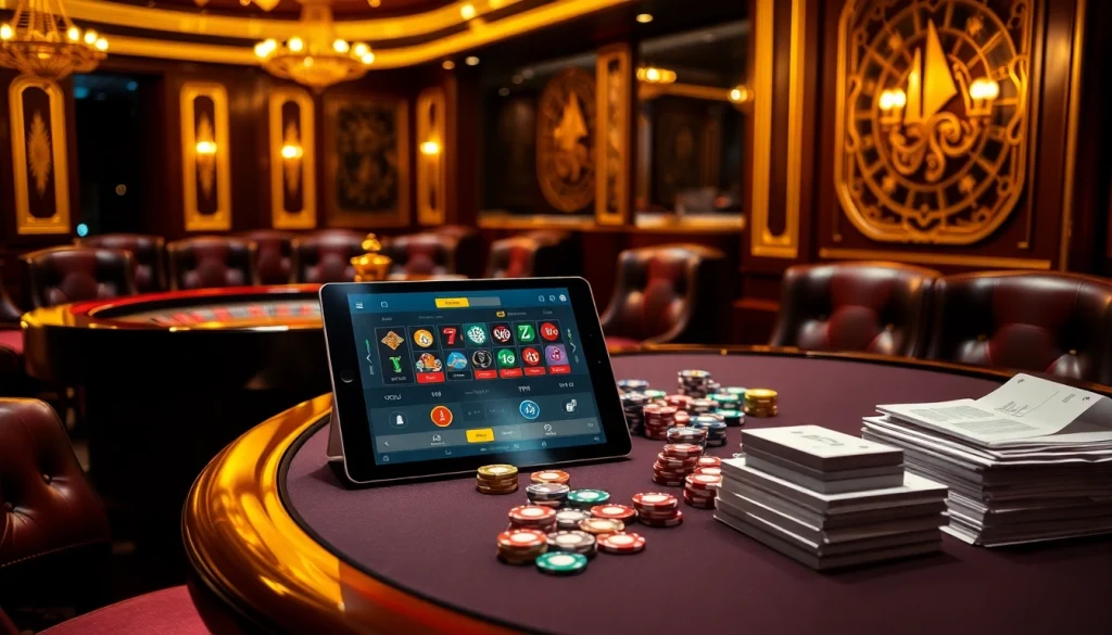 Engaging poker table scene illustrating the hidden wiki theme with colorful chips and cards.