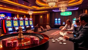 Trải nghiệm sự phấn khích tại cg79 khi người chơi tận hưởng các trò chơi casino sống động như blackjack và roulette.