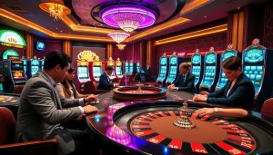 Engaging gamblers at a luxurious casino showcasing betting excitement and odds from https://mk8th.net/.