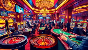 Experience the thrill of rr 88 with gamblers enjoying a vibrant casino atmosphere full of excitement.