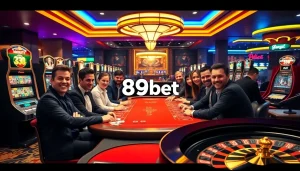 Experience the excitement of winning with 89bet at a luxurious casino table.