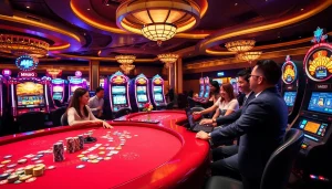 Experience the thrilling ambiance of MM88 casino games with vibrant tables and exciting gameplay.