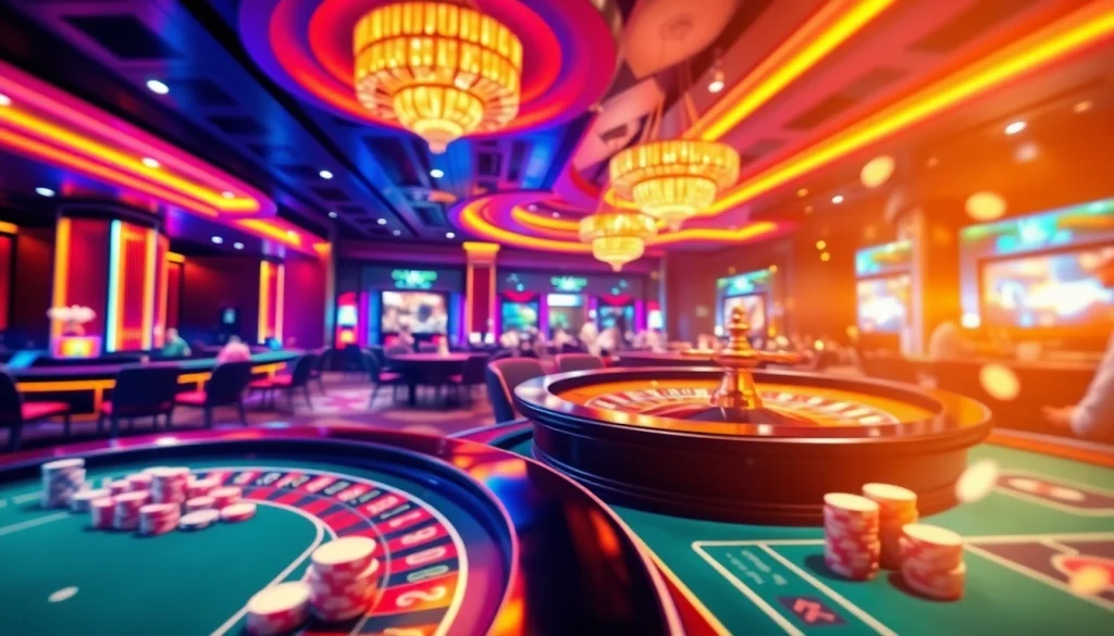 Experience thrilling wins at sa88 with engaging casino tables and vibrant gaming atmosphere.