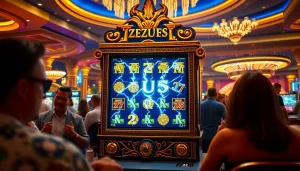 Rasakan sensasi Slot Zeus saat pemain berinteraksi dengan mesin slot bertema Zeus yang memukau.