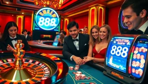 Experience excitement at 888new casino with vibrant slot machines and lively poker action.