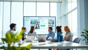 Understanding what is a CRM for WhatsApp through a professional team collaboration scene.