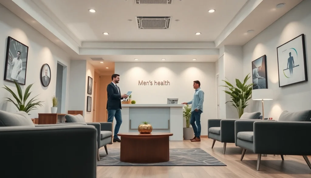 メンズ・ライフ・クリニックのレビュー：専門性と信頼を示す受付エリア