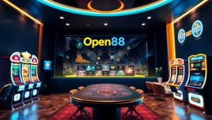 The dynamic online gaming interface at https://open88seo.com/ showcasing casino games and esports for an exciting user experience.