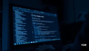 View of a dark web interface showcasing the hidden wiki links, representing .onion services.