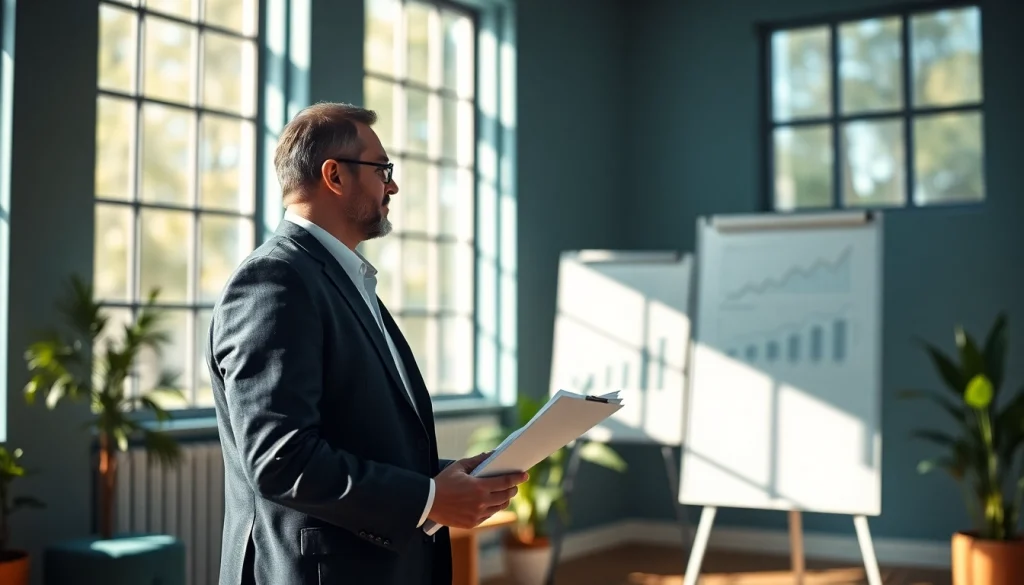 Discuss financing options with a professional finance advisor in a bright office.