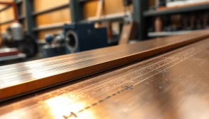 Bara bronz grafitat prezentând texturi intricate și un luciu metalic într-un mediu de atelier.